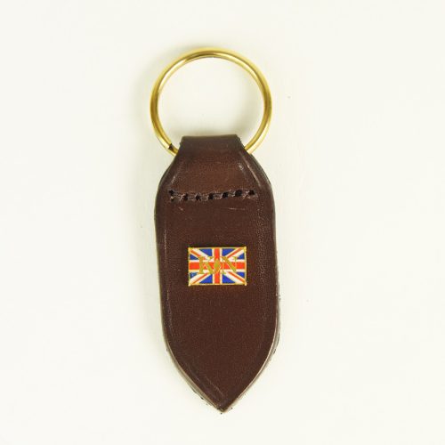 KN Chestnut Leather Keyring
