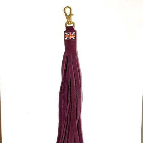 KN Suede Tassel – Aubergine
